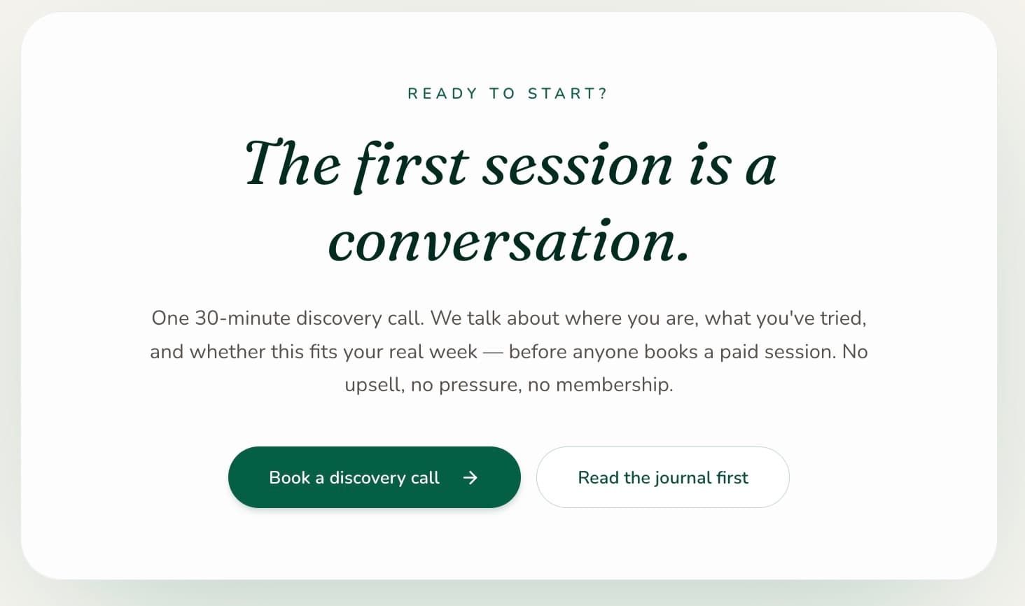 Discovery call